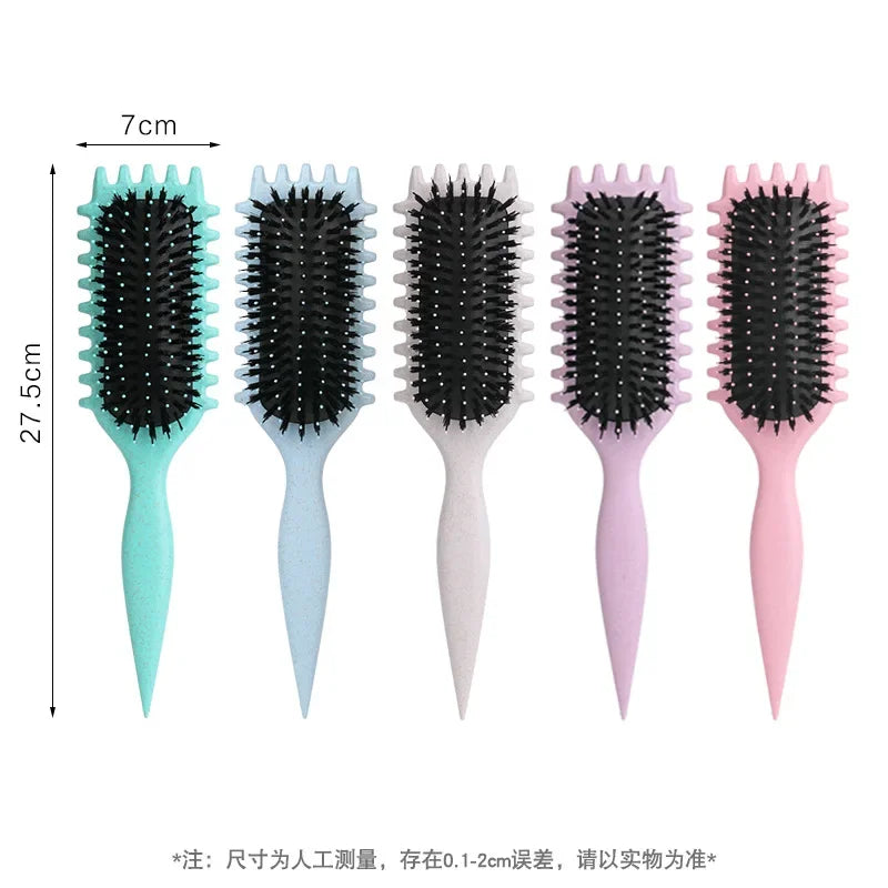 Multi-Functional Hollow Curly Hair Comb – Anti-Static & Scalp Massage