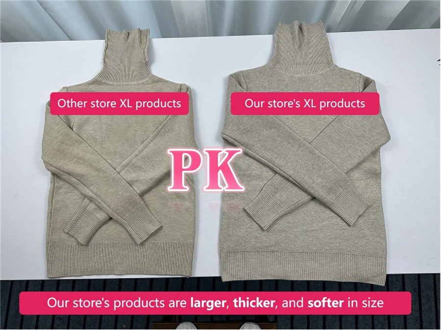 Turtleneck Winter Sweater for Women: