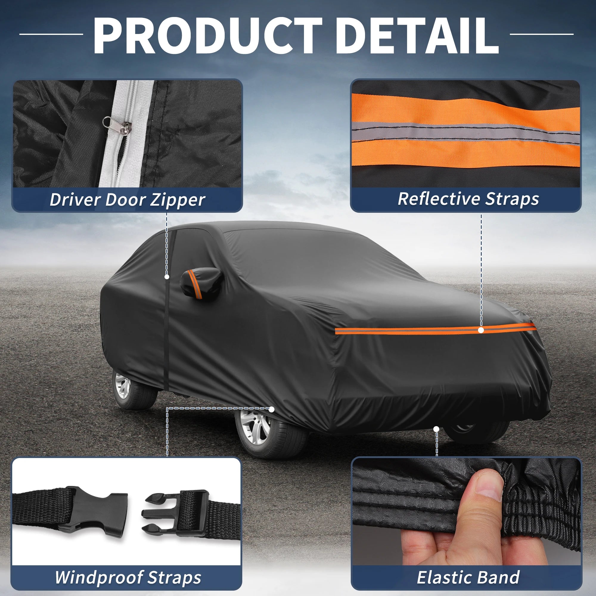 UXCELL Car Cover for BMW X3 F25/G01 2010-2024 Waterproof Windproof Protector