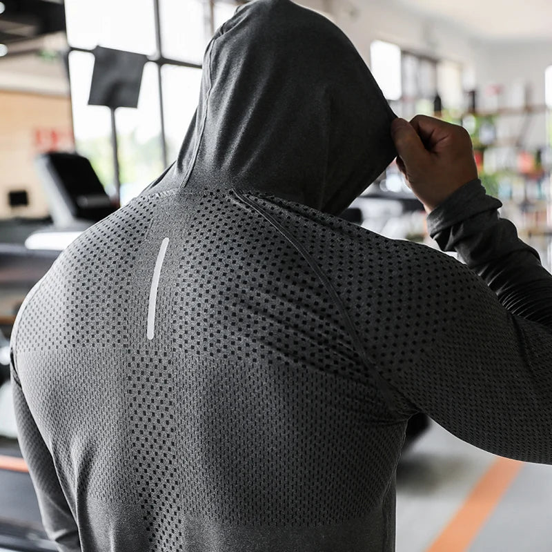 Men's Fitness Tracksuit – Hooded Gym Sweatshirt & Joggers