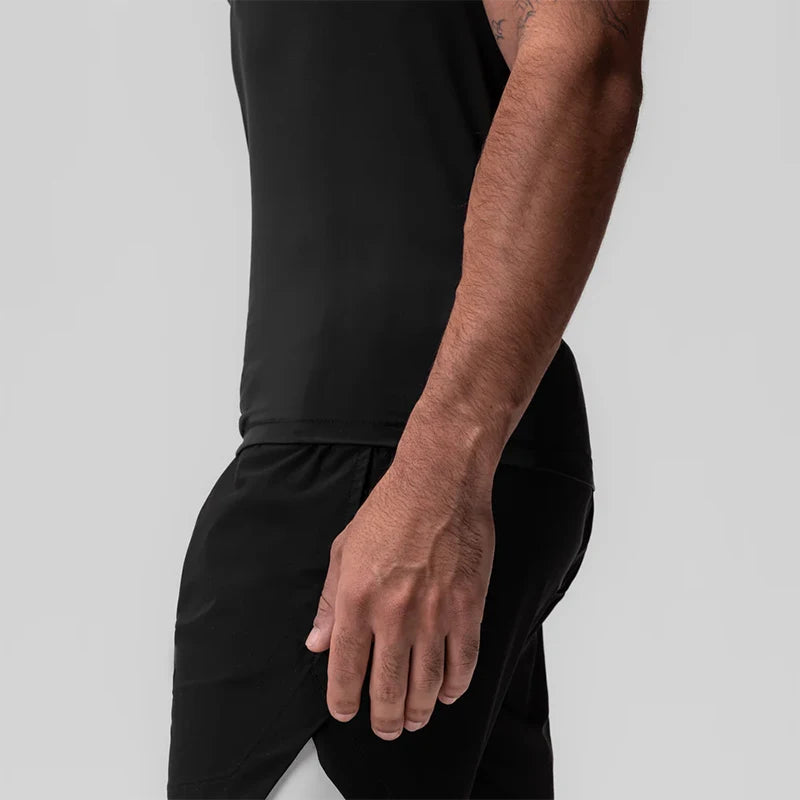 Men's Compression Workout Tank – Quick-Dry, Sleeveless Sports Vest