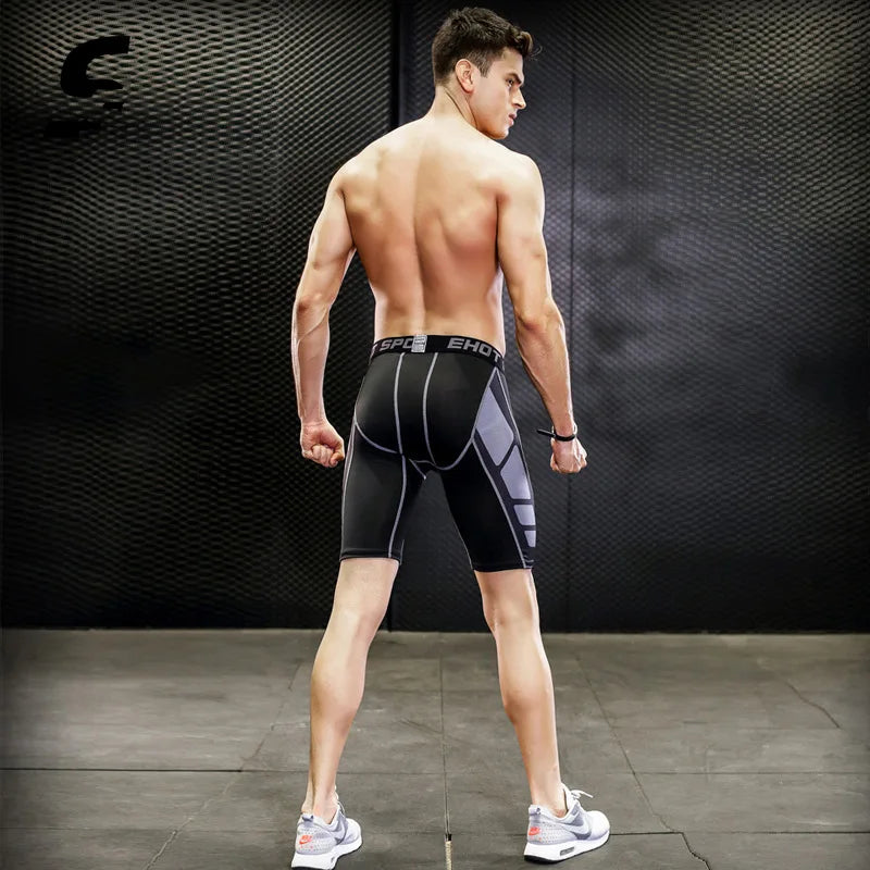 Men's Quick-Dry Compression Gym Shorts