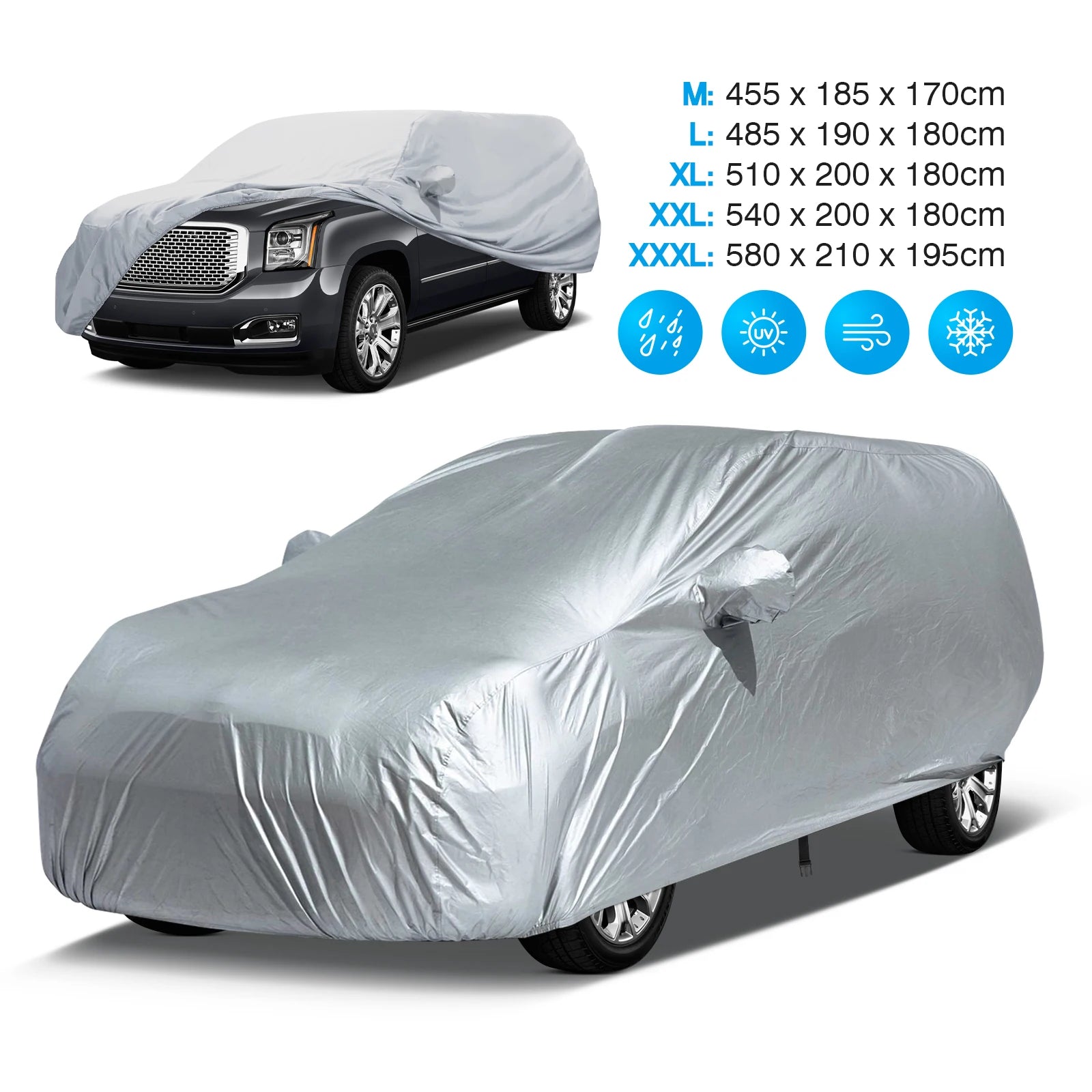 Universal Full Car Cover – All-Weather Protection