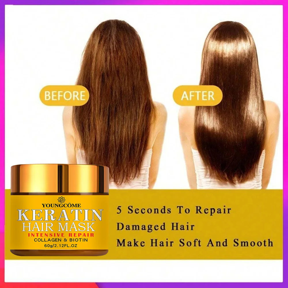 Biotin Collagen Keratin Hair Repair Mask