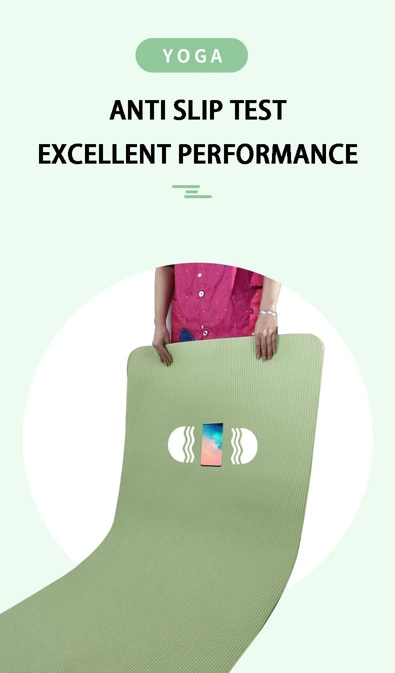 15MM Thick Non-Slip Yoga Mat – High-Density Fitness Support