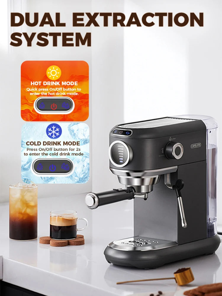 Cafelffe 4-in-1 Coffee Maker – Hot & Cold Espresso & Cappuccino Machine