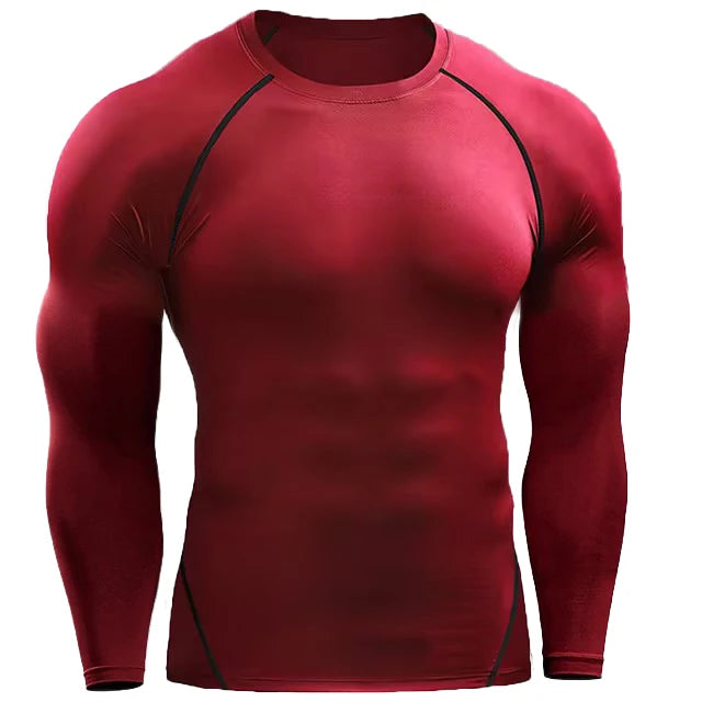 Men's Compression Long Sleeve Training T-Shirt – Athletic Workout Top