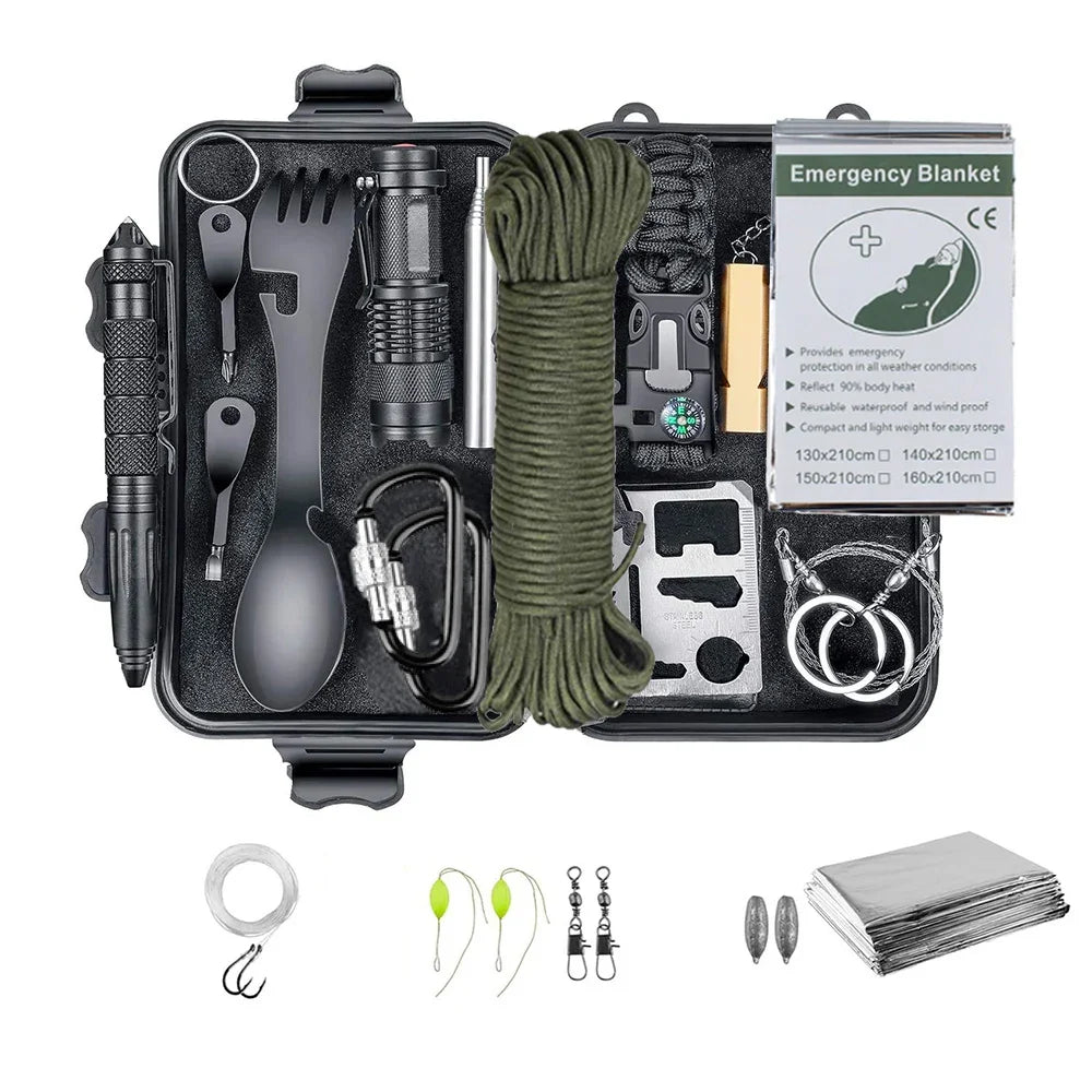 Professional Emergency Survival Kit – Tactical Gear & First Aid for Outdoor Adventures