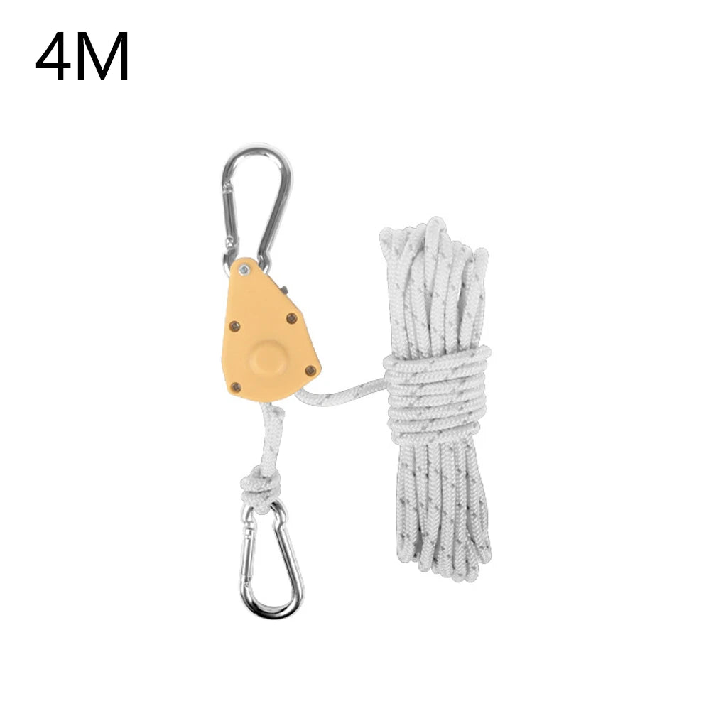 1pc 4M Camping Rope – Quick Setup Adjustable Guy Lines for Tent & Outdoor Gear