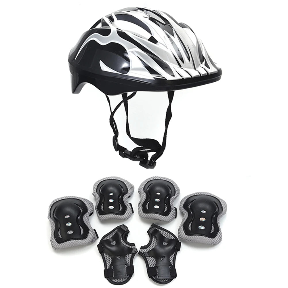 :Kids Safety Helmet & Pad Set – Full Protection Gear