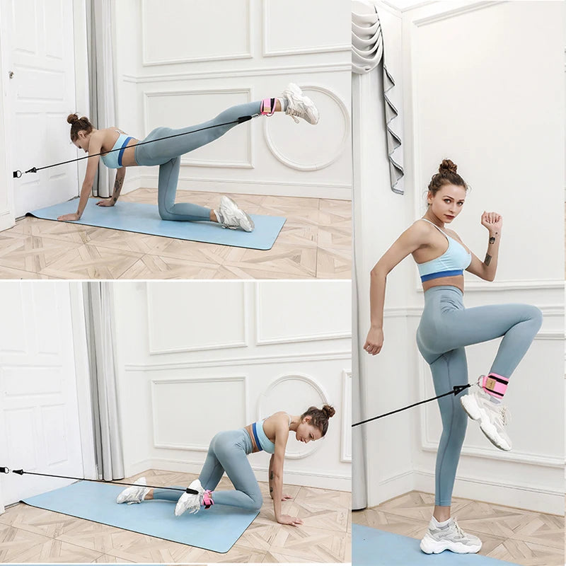 Booty Resistance Band with Ankle Straps