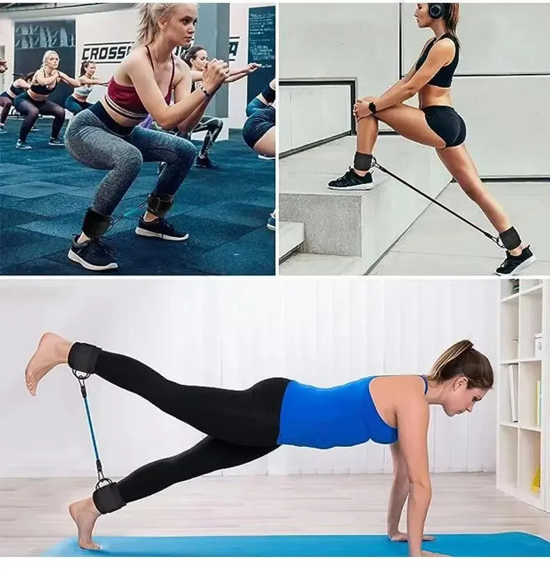 Booty Resistance Band with Ankle Straps