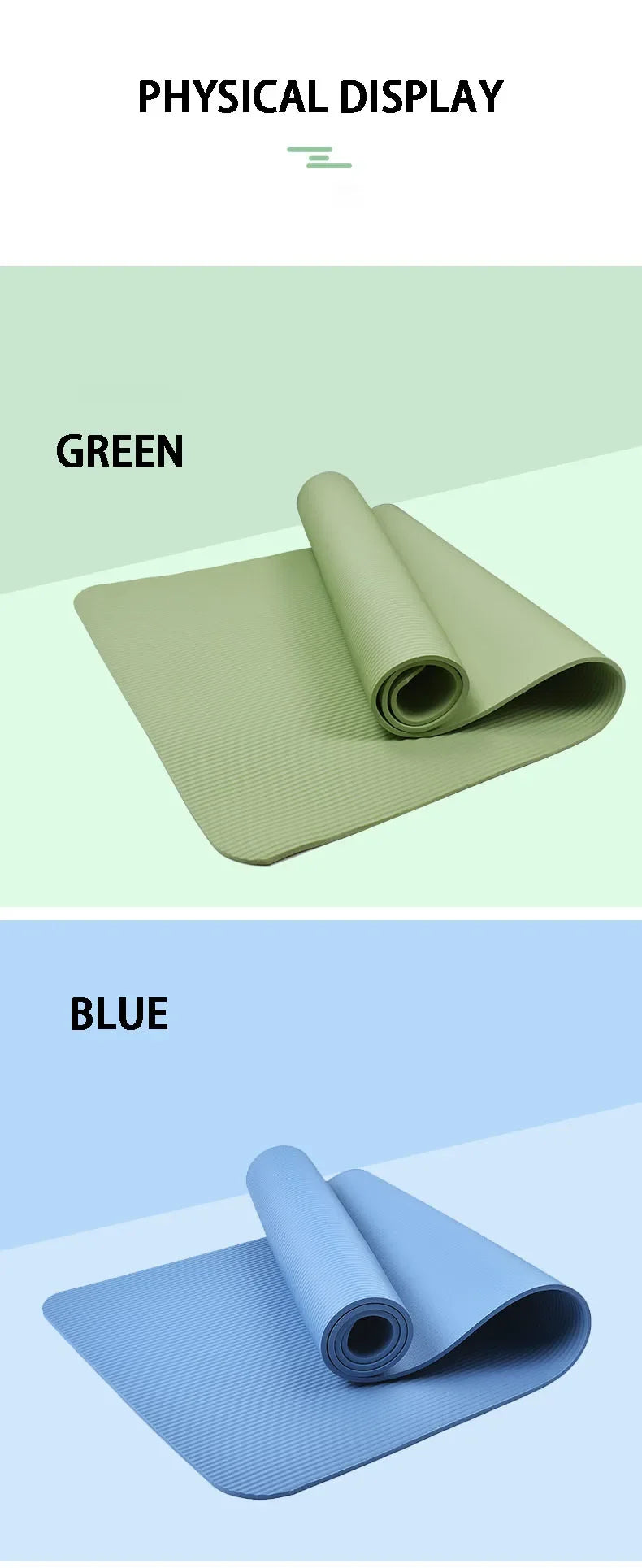 15MM Thick Non-Slip Yoga Mat – High-Density Fitness Support