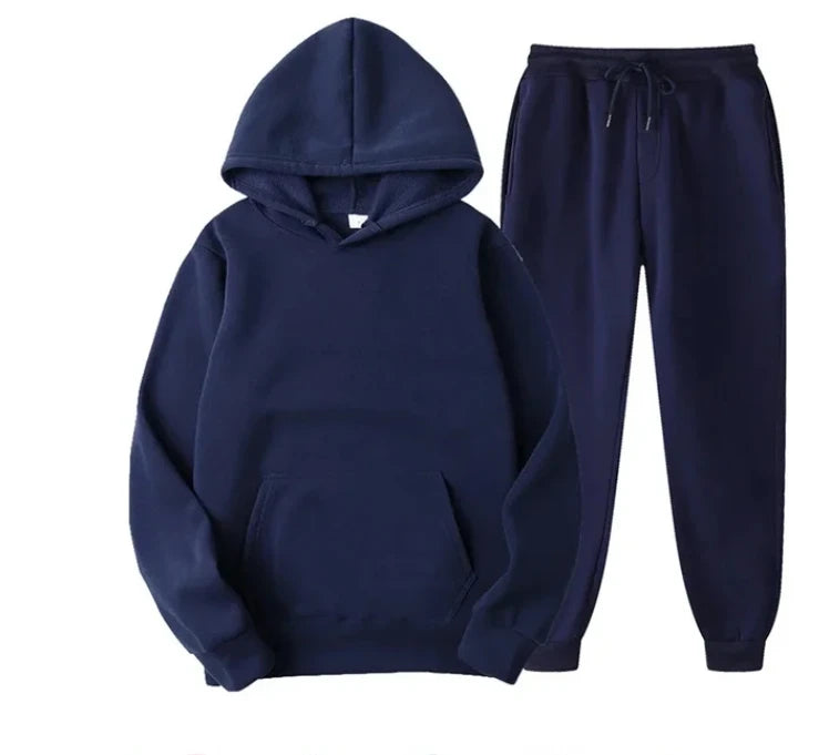 Men's & Women's Fleece Tracksuit – 2-Piece Hoodie & Jogger Set