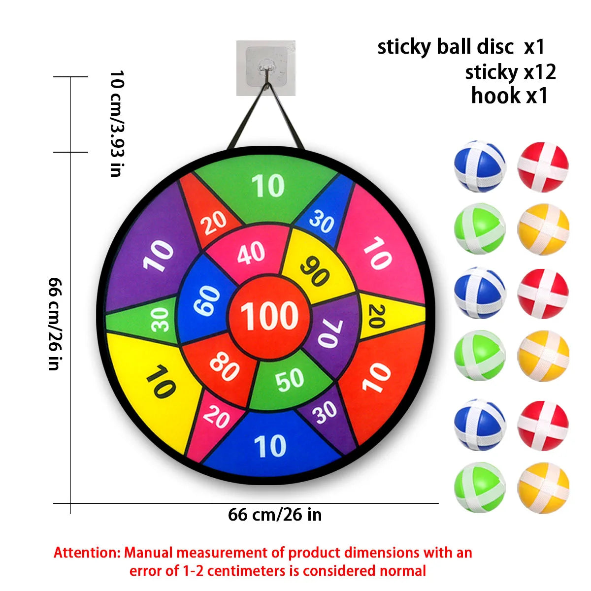 12PCS Sticky Ball Dart Disc Set – Fun Indoor & Outdoor Game for Kids & Family 🎯