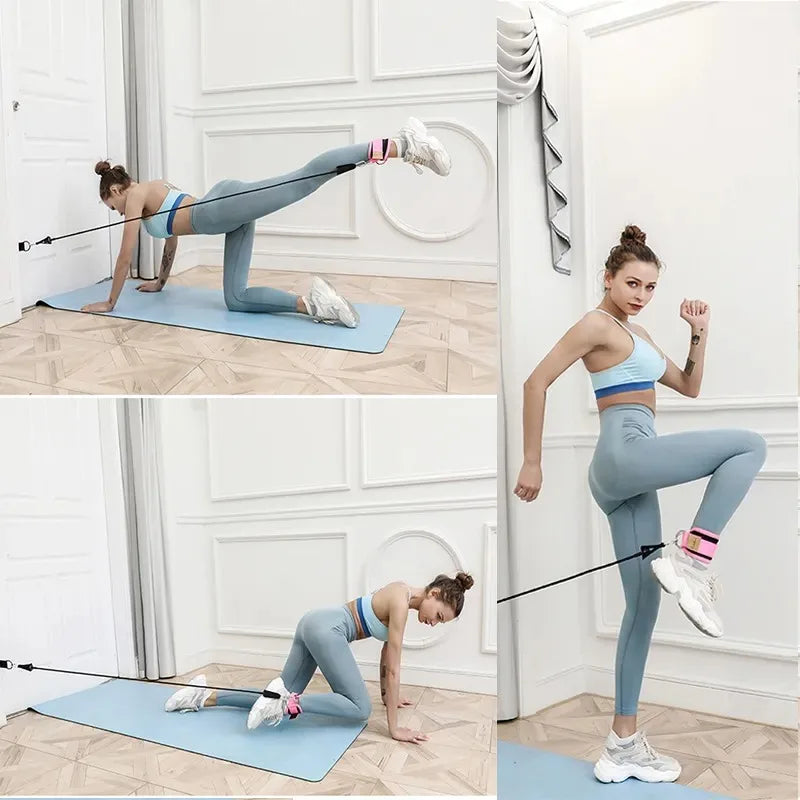 Double D-Ring Ankle Straps for Cable Machines – Glutes & Leg Training