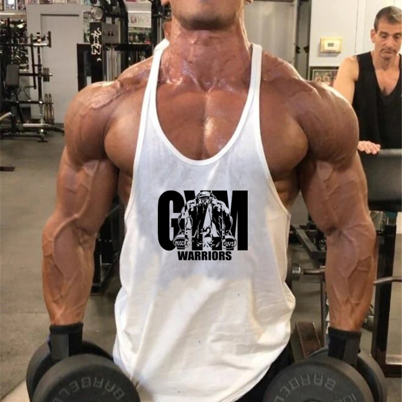 Men's Gym Y-Back Tank Top – Sleeveless Bodybuilding Vest