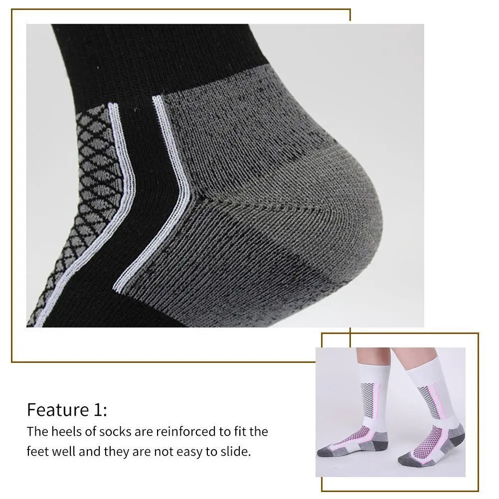 1 Pair Winter Warm Thickening Ski Socks: