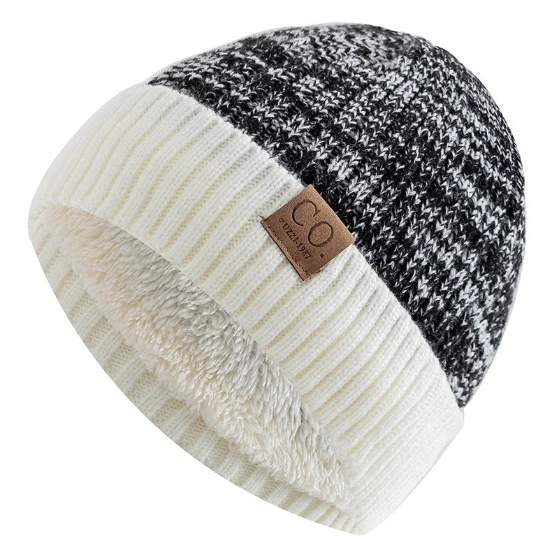 New Unisex Two-Tone Winter Hats: