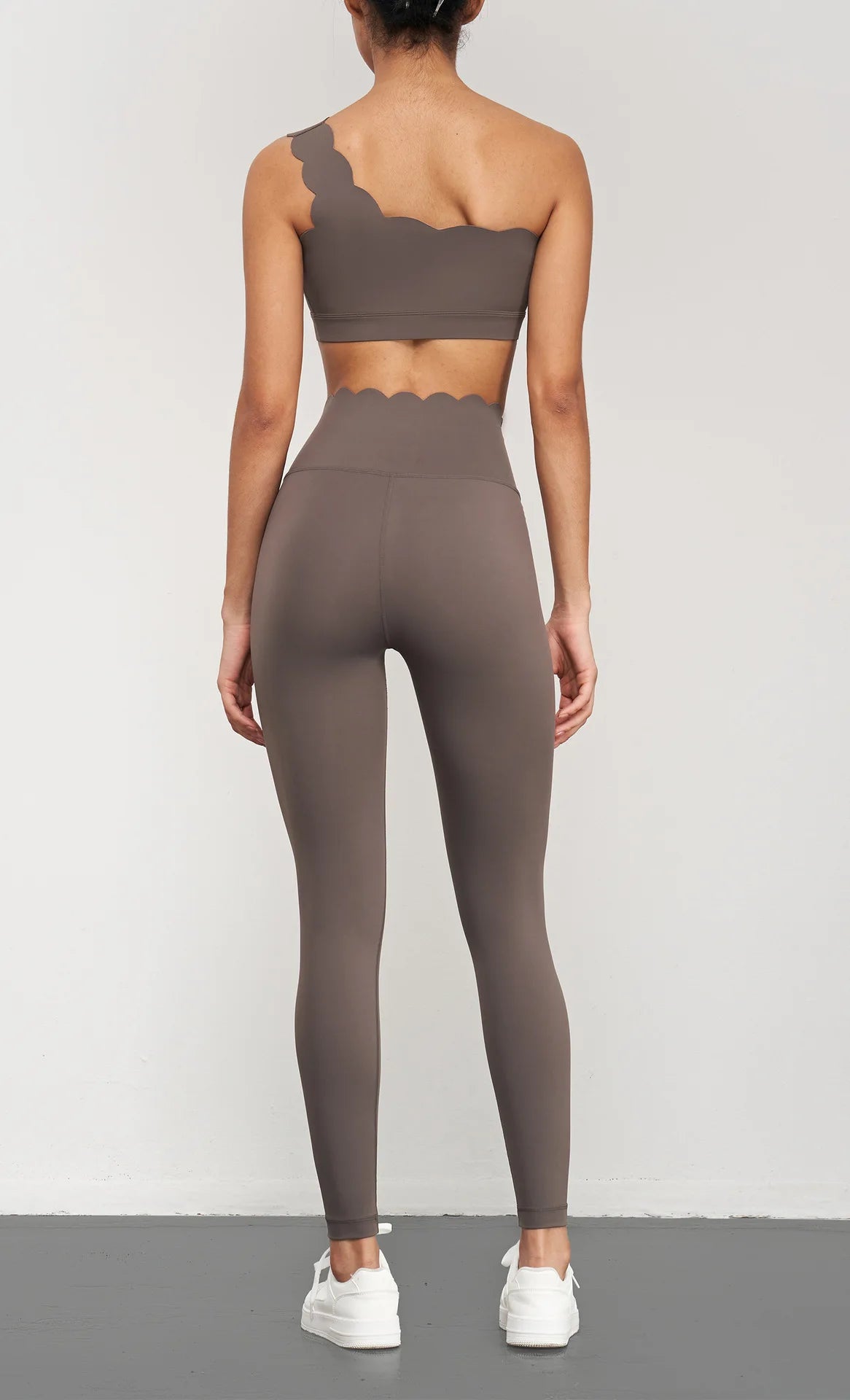 Women's Seamless Lycra Workout Set – Sports Bra, Leggings & Skirt