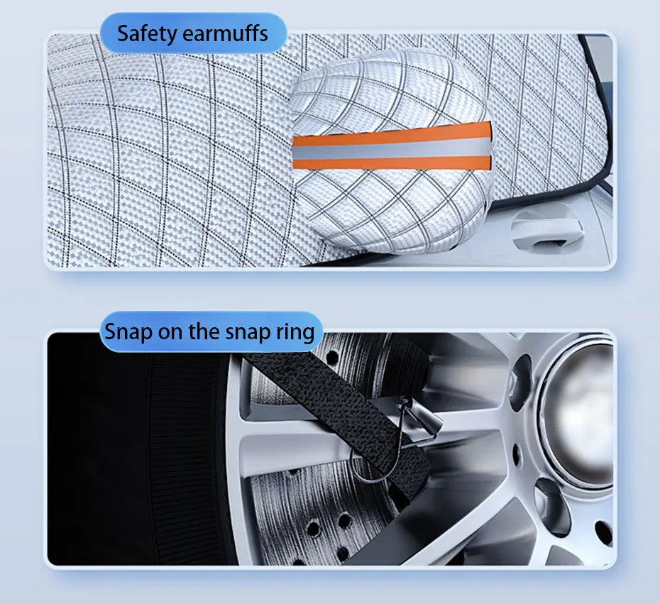 SEAMETAL Winter Snowproof Windshield Cover – Anti-Frost & Windproof