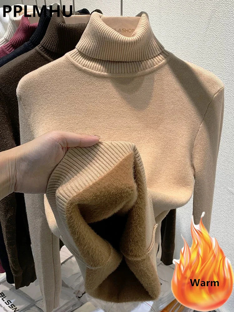 Turtleneck Winter Sweater for Women: