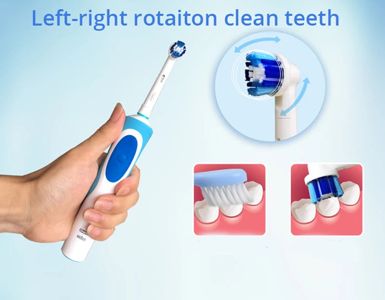 Oral B Electric Toothbrush Adult Rotation Clean Teeth Charging Tooth Brush 3D Whiten Teeth Oral Care Brush With Gift Brush Heads