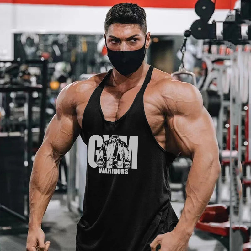 Men's Gym Y-Back Tank Top – Sleeveless Bodybuilding Vest
