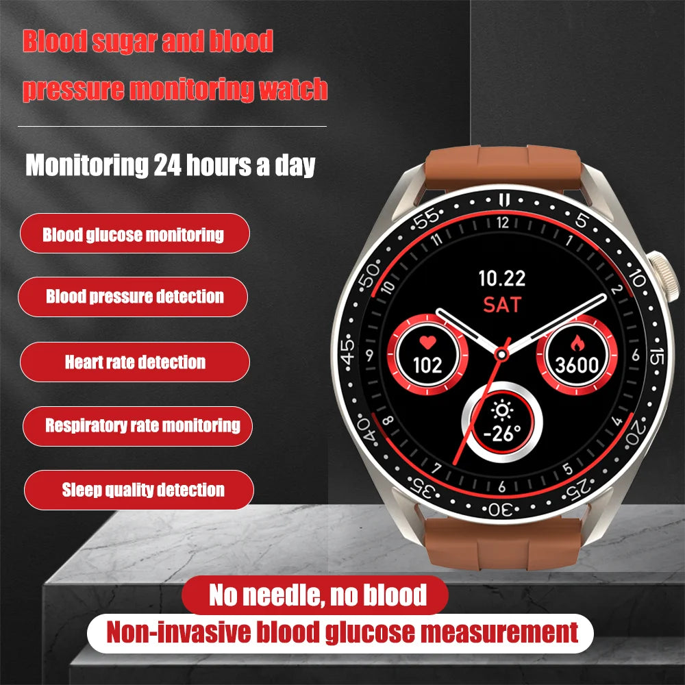 Smart Health Tracker Watch – Non-Invasive Glucose & Vital Monitoring
