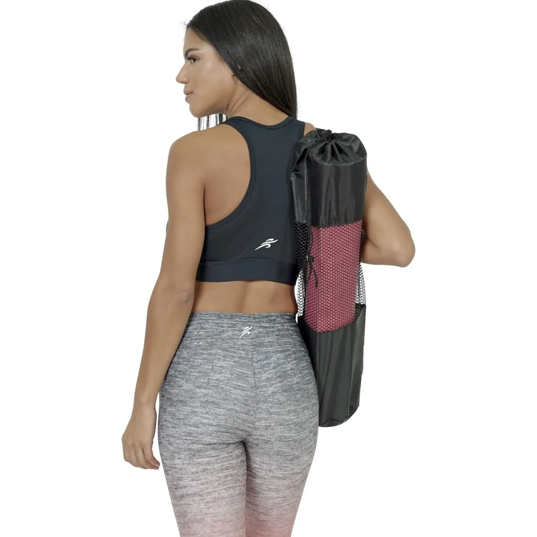 Portable Yoga Mat Bag – Breathable Mesh with Adjustable Straps