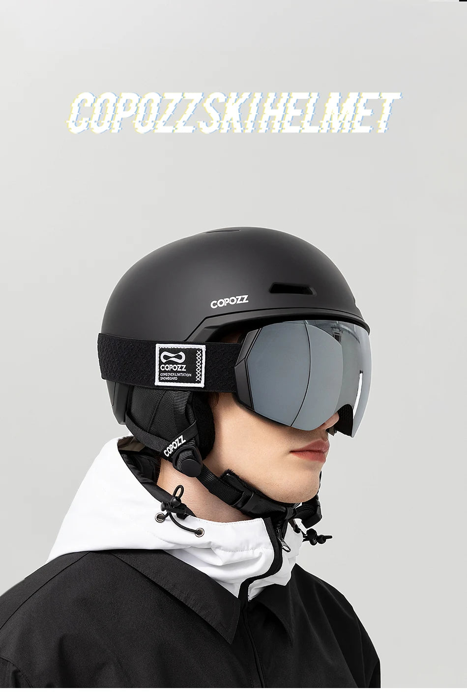 COPOZZ Ski Helmet – Half-Covered Safety Helmet