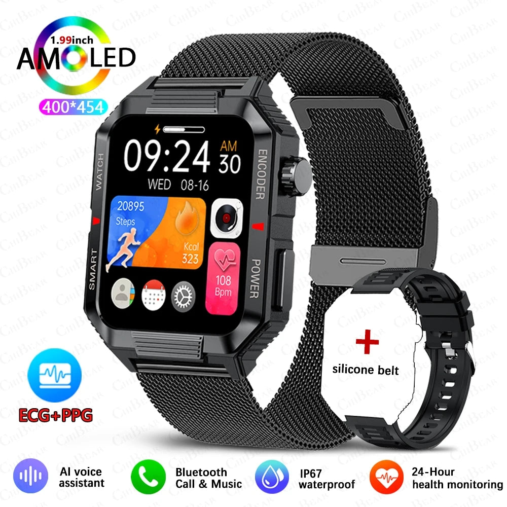 EGC+PPG GPS Sports Fitness Tracker Smartwatch: