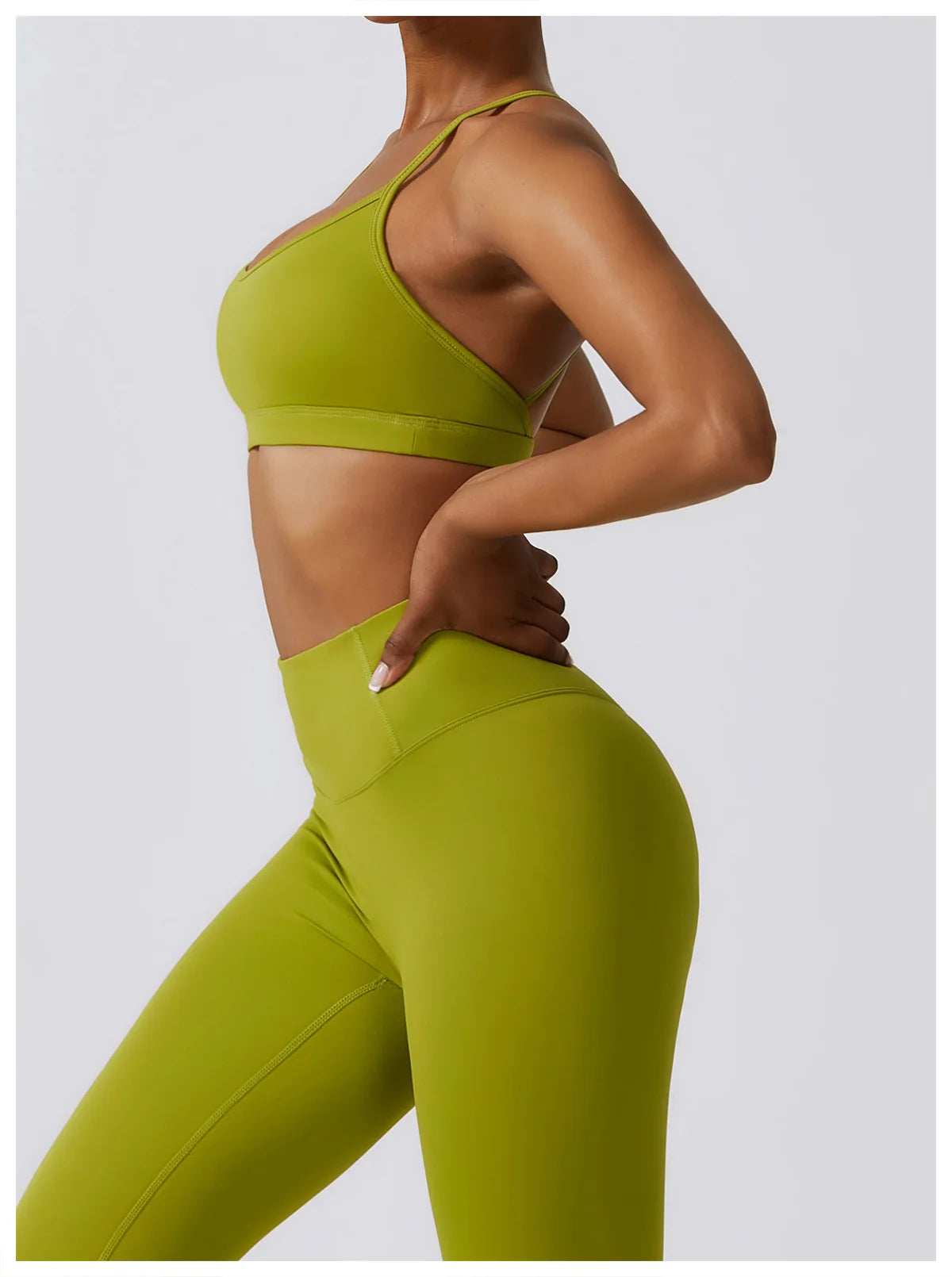 Women's Seamless Yoga Set – Leggings & Crop Top Workout Outfit