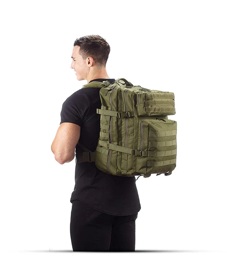 25L/35L/50L Tactical Backpack – Waterproof Outdoor Rucksack for Men