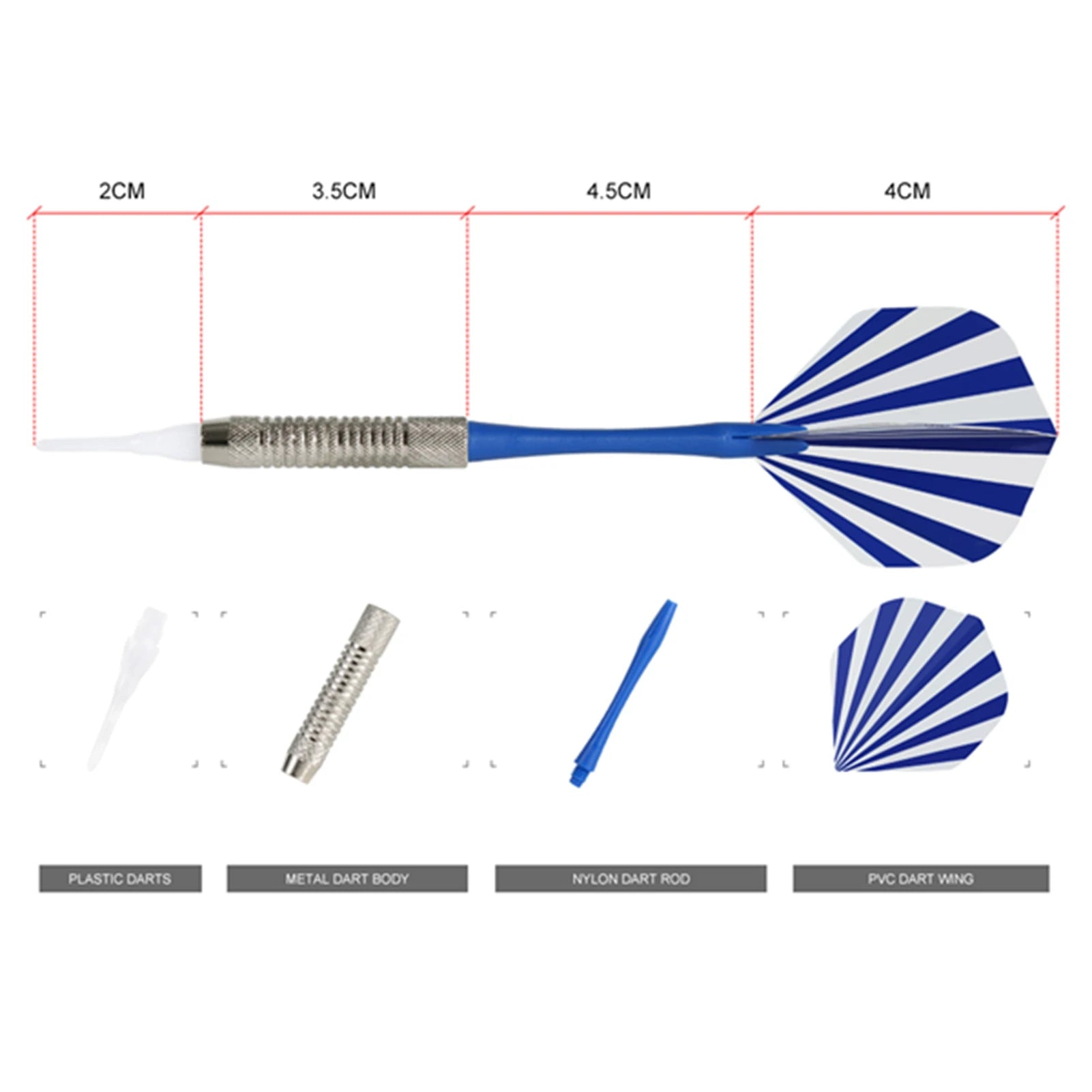 1pc Professional Electronic Hanging Dartboard LCD Scoring Indicator Dart Game With 6pcs Darts