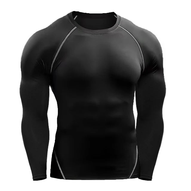 Men's Compression Long Sleeve Training T-Shirt – Athletic Workout Top