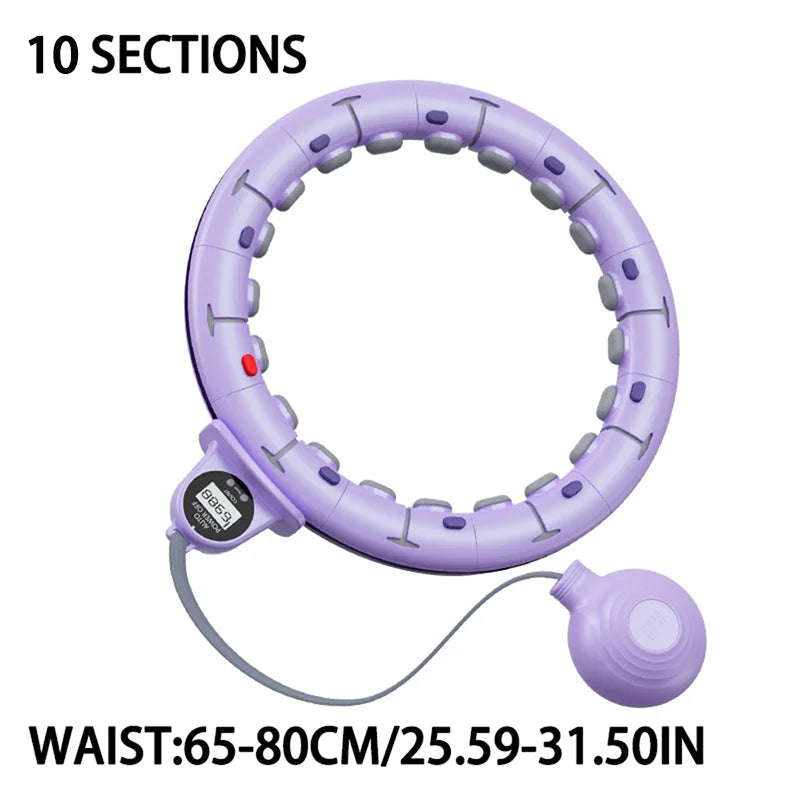 Smart Weighted Hula Hoop with Counter & Adjustable Design