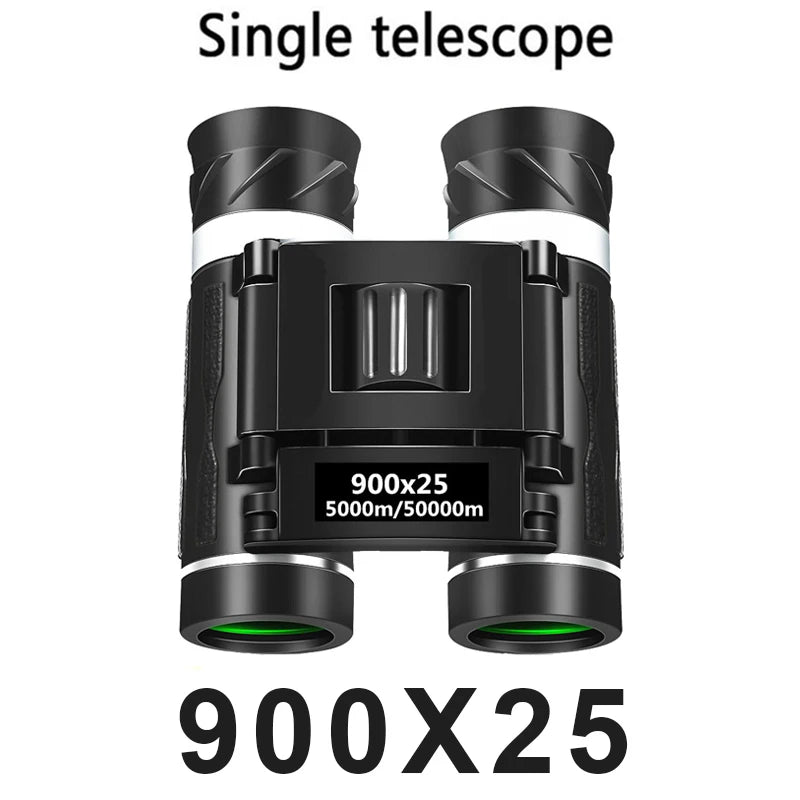900x25 HD Zoom Binoculars – Portable Long Range BAK4 Telescope for Hunting & Camping