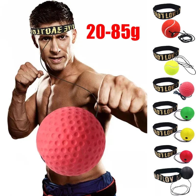 Boxing Speed Ball Headband – PU Punch Ball for MMA & Fitness Training