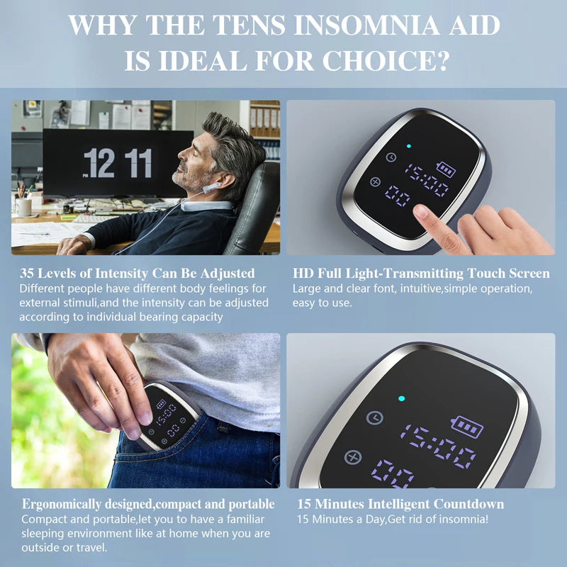 KTS Sleep Aid Device CES Stimulation Therapy