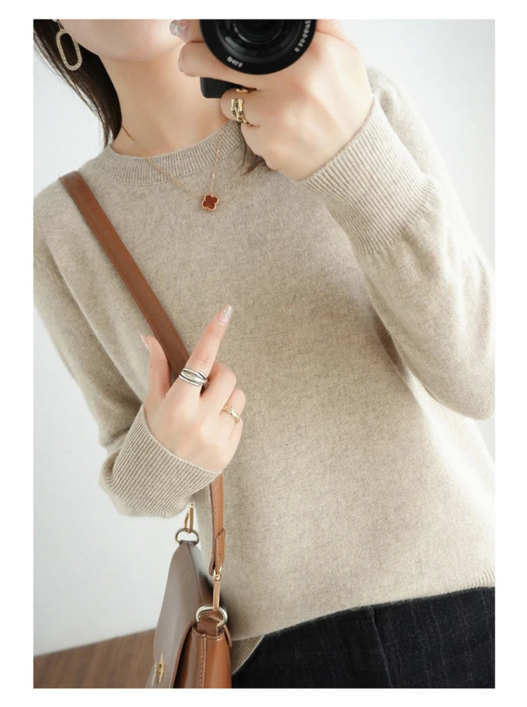 Autumn and Winter Cashmere Sweater for Women: