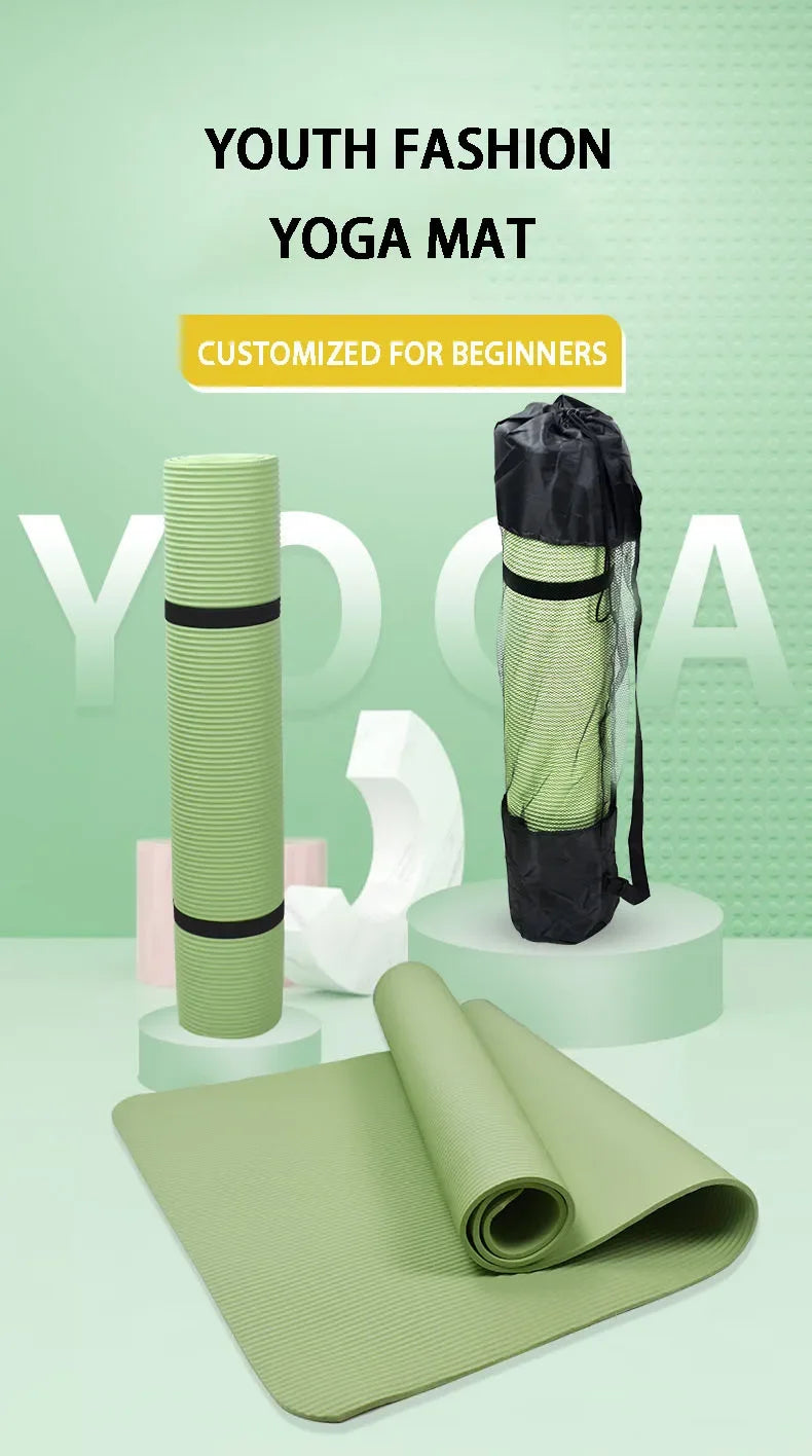 15MM Thick Non-Slip Yoga Mat – High-Density Fitness Support