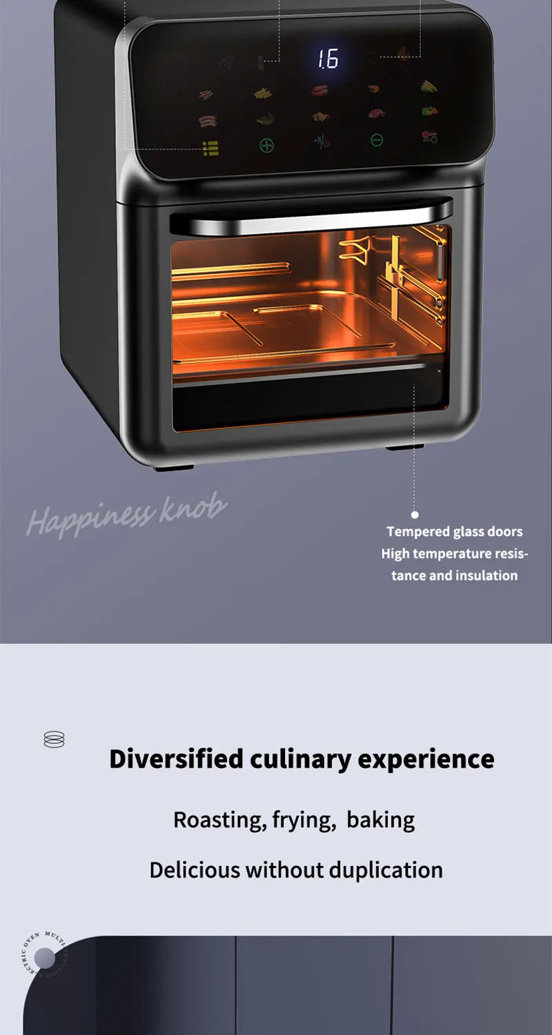 10L Large Capacity Oil-Free Air Fryer Oven