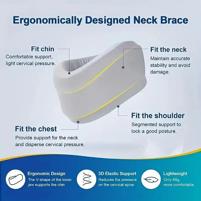 Adjustable Neck Brace for Support & Posture Correction