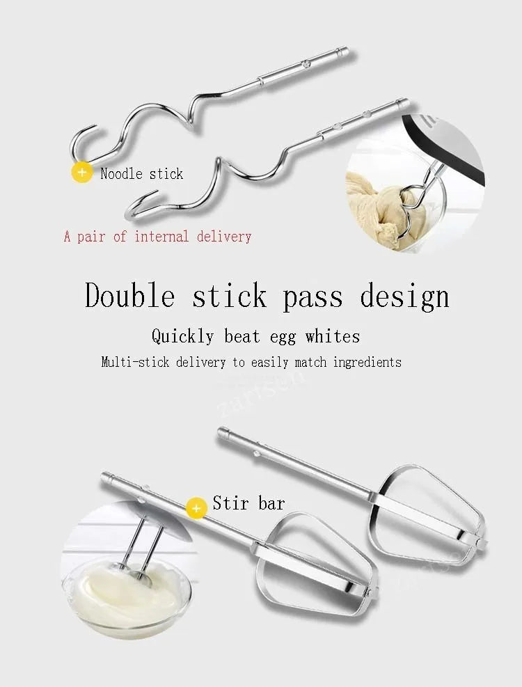 7-Speed Handheld Electric Mixer – Mini Multifunctional Egg Beater & Dough Blender