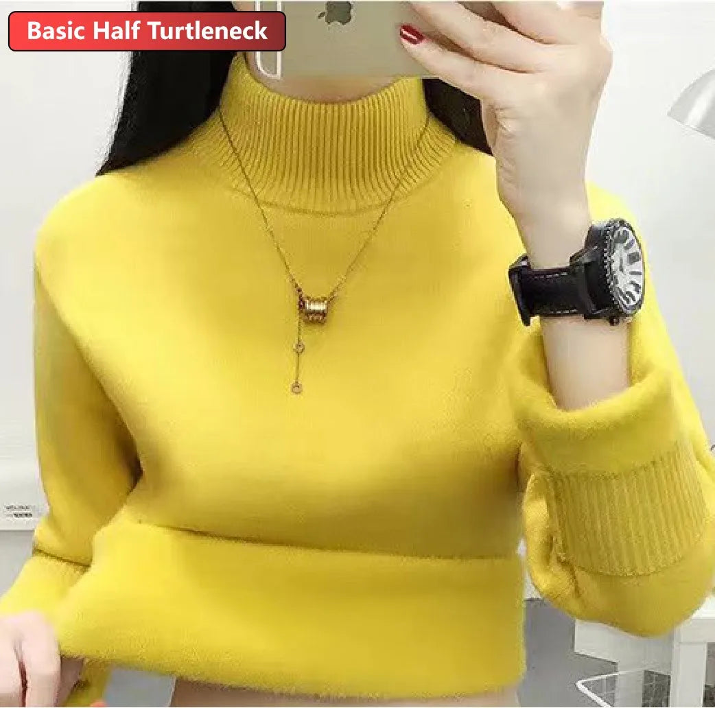 Turtleneck Winter Sweater for Women: