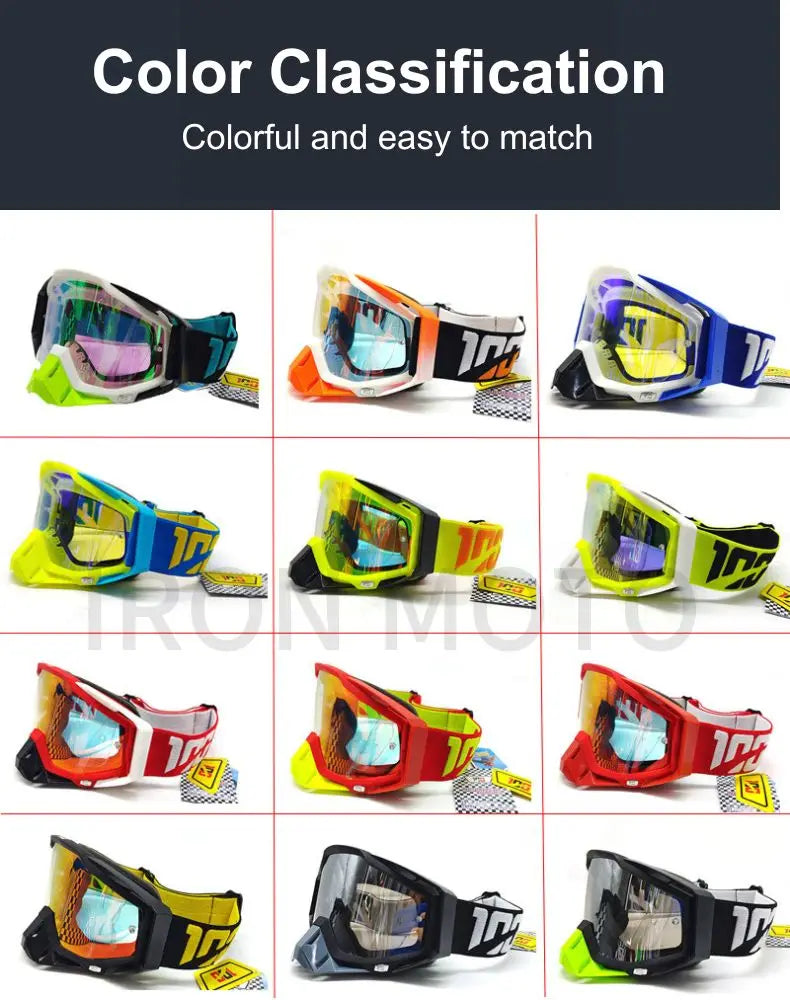 Men's Motorcycle Glasses – Anti-Fog HD Lens Motocross Enduro Goggles