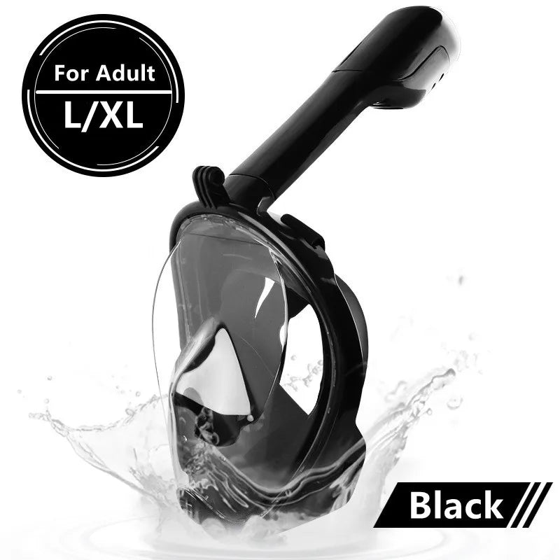Underwater Anti-Fog Full Face Snorkeling and Diving Mask for Adults and Kids