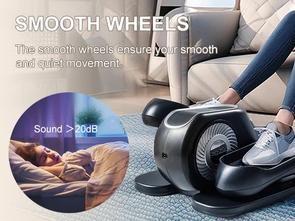 Under Desk Elliptical Machine with Remote & 12-Speed Adjustment