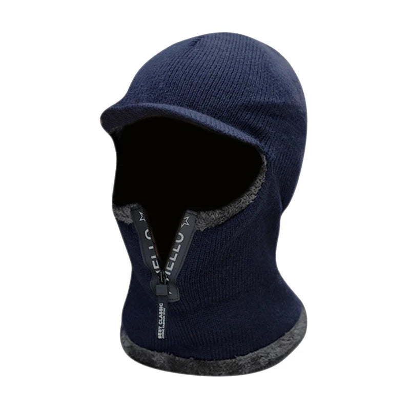 Men's Winter Warm Wool Hat with Ear Protection: